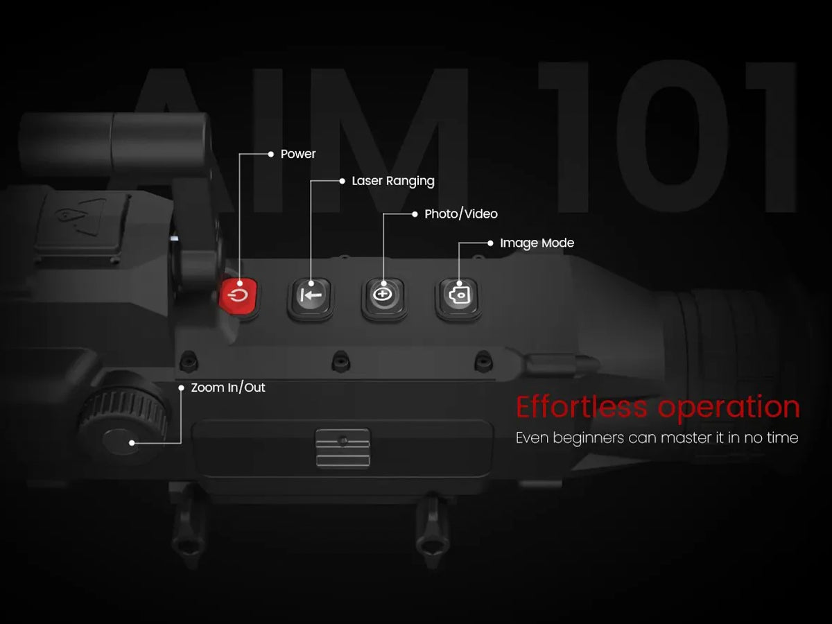 AIM101 Fusion Scope 640×512 Thermal + NightVision + 1200LRF